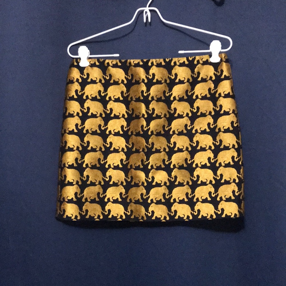 Jcrew size 2 elephant print skirt 🐘